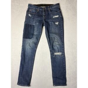 Quicksilver Deep Indigo Jeans Mens Size 25 Blue Slim Straight